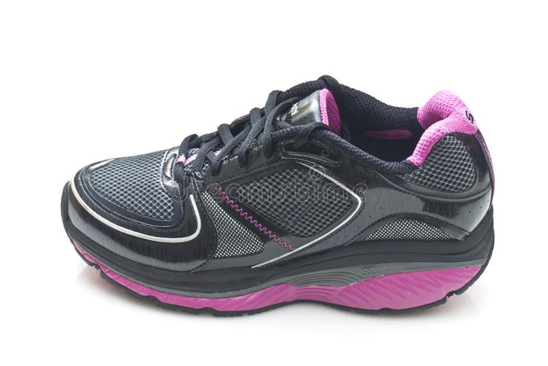 Running Shoes Isolated stock image. Image of black, shoe - 9049273