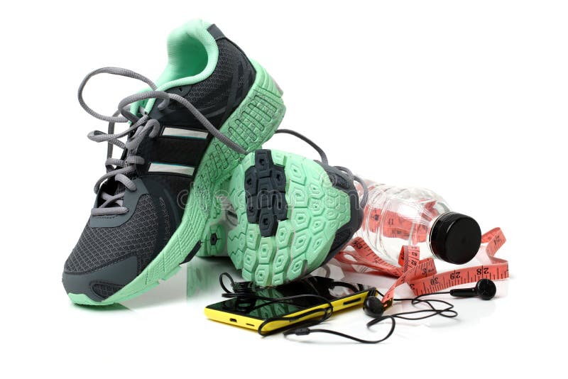 Sports shoes and gym accessorie