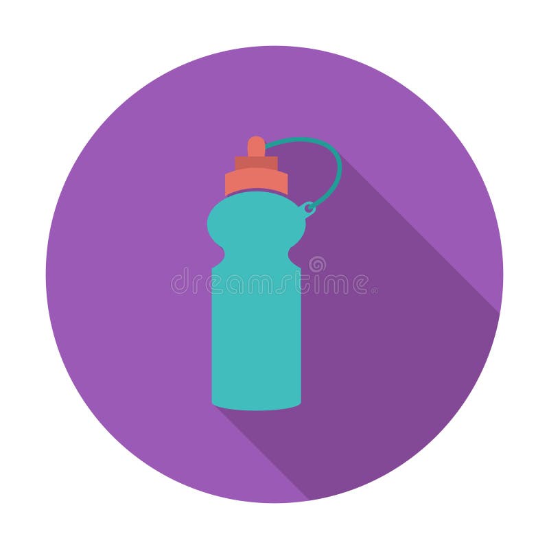Sports water bottle icon. stock vector. Illustration of refreshment