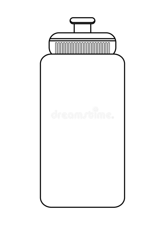 Sports bottle with water pop art Royalty Free Vector Image