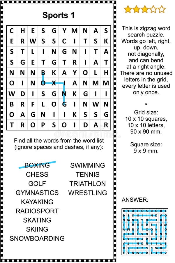 Chess Word Search Puzzle