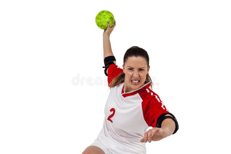 Sportswoman Throwing a Ball Stock Image Image of camera, active 77652467