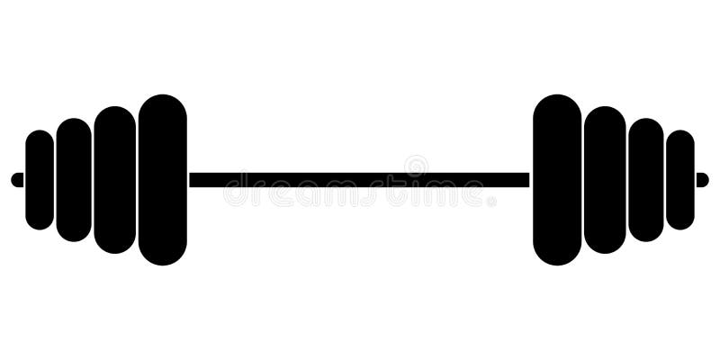 Sportuitrustinggeschiktheid barbell, vectorspier opheffend pictogram, geïsoleerde oefeningsdomoren, vectorgewichtheffensymbool royalty-vrije illustratie Sportuitrustinggeschiktheid barbell, vectorspier opheffend pictogram, geïsoleerde oefeningsdomoren, vectorgewichtheffensymbool royalty-vrije illustratie