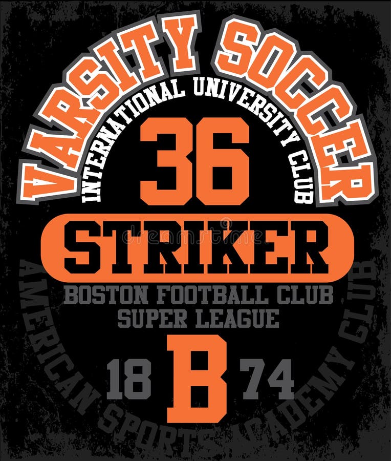 Sportuniversiteit opleidingstypografie, t-shirtgrafiek, s stock illustratie Sportuniversiteit opleidingstypografie, t-shirtgrafiek, s stock illustratie
