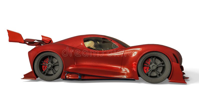 Sportwagen whith geen merk op een witte achtergrond vector illustratie Sportwagen whith geen merk op een witte achtergrond vector illustratie