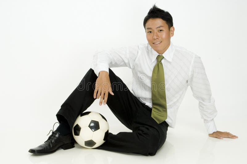 Sporty Businessman stock photography