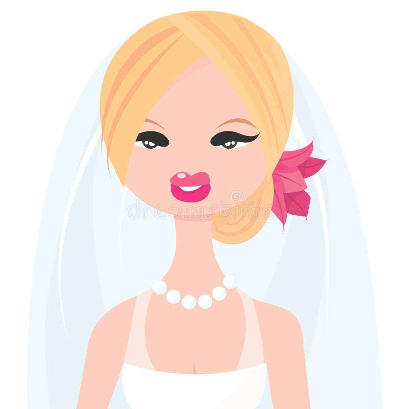 Sposa elegante royalty illustrazione gratis Sposa elegante royalty illustrazione gratis