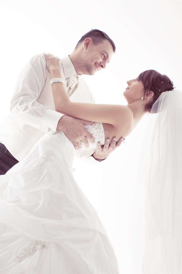 Sposo e sposa fotografia stock Sposo e sposa fotografia stock