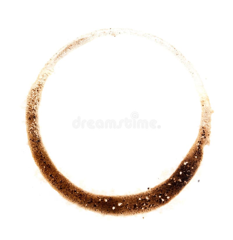 Spot of Coffee Isolated on White Background Stock Photo Image of