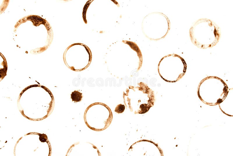 Spot of Coffee Isolated on White Background Stock Photo Image of