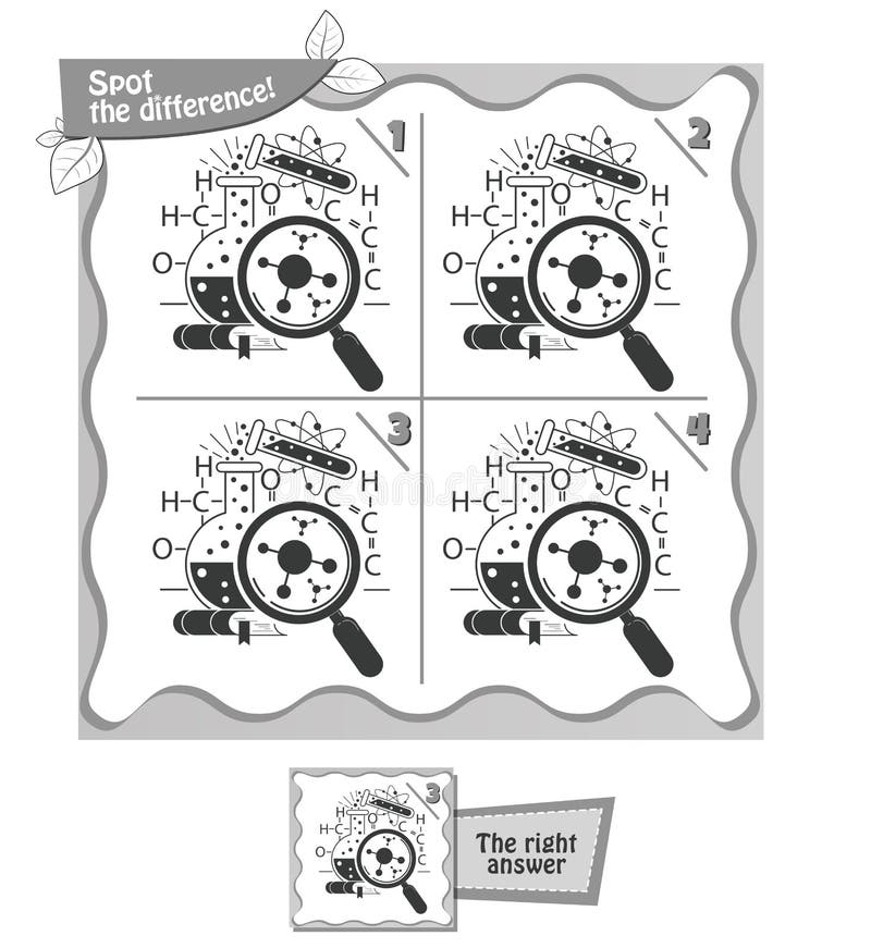 Spot The Difference Black And White Printable