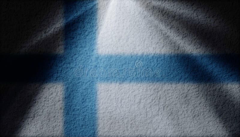 Spot light with finnish flag