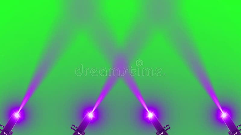 Spot light flare ray beam effect loop animation green screen stock video