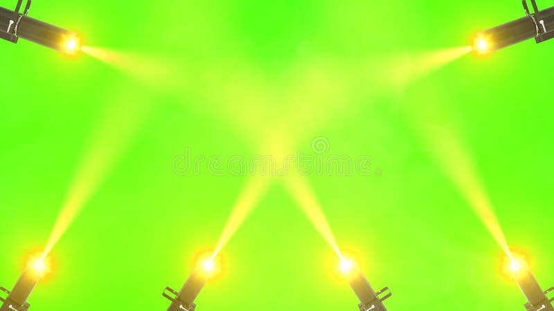 Spot light flare ray beam effect loop animation green screen stock video footage