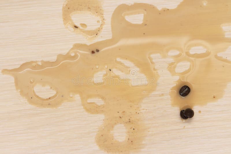 Spot from Spilled Coffee on the Table Stock Image Image of food