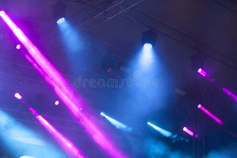 Spot Stage Lights at Concert Stock Photo - Image of dark, lights: 96187024