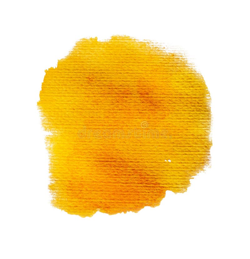 Spot of Yellow Orange Paint Stock Illustration Illustration of