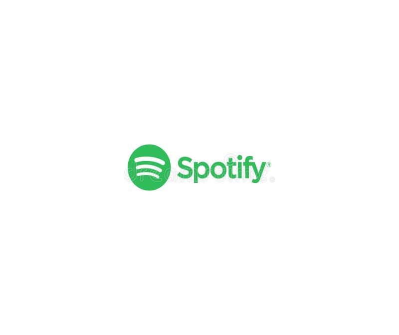 Spotify Logo Editorial Illustrative on White Background Editorial Image -  Illustration of button, jpeg: 208332910