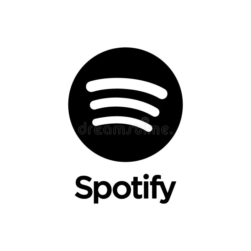 Spotify icon printed on paper.