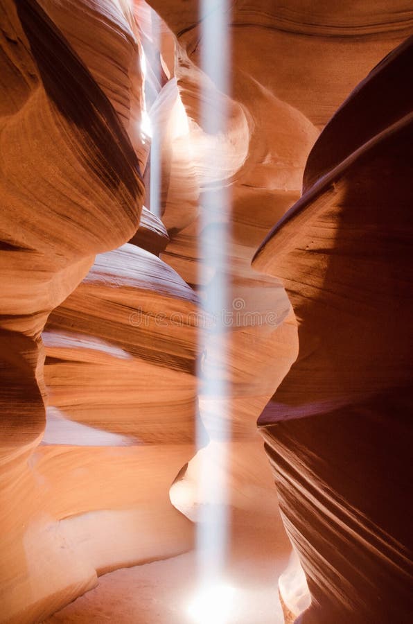 The place, where water runs through, Antelope Canyon, Navajo parks, Page. The place, where water runs through, Antelope Canyon, Navajo parks, Page