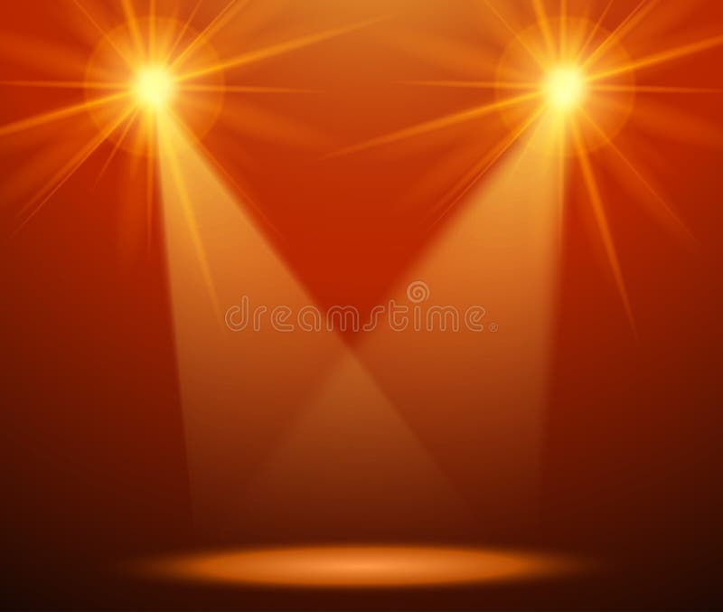 Spotlight Effect Scene Background Stock Vector Illustration of