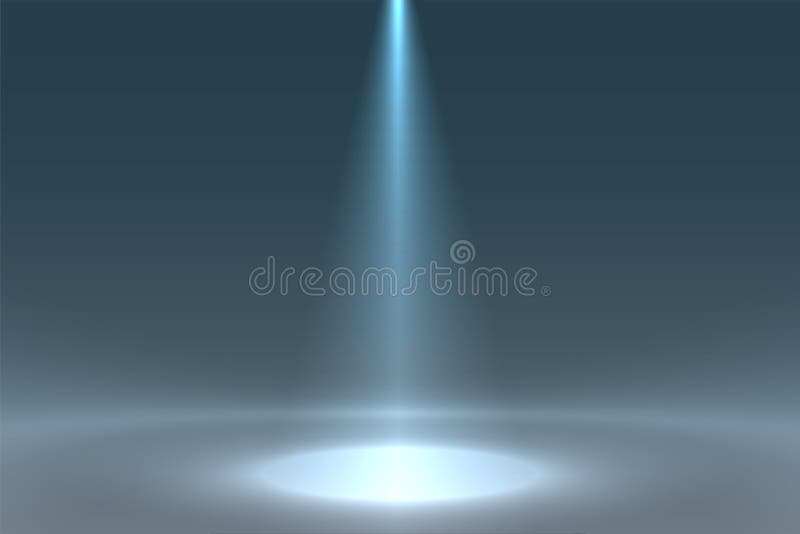 Focus Spotlight Effect Display in Warm Color Stock Vector