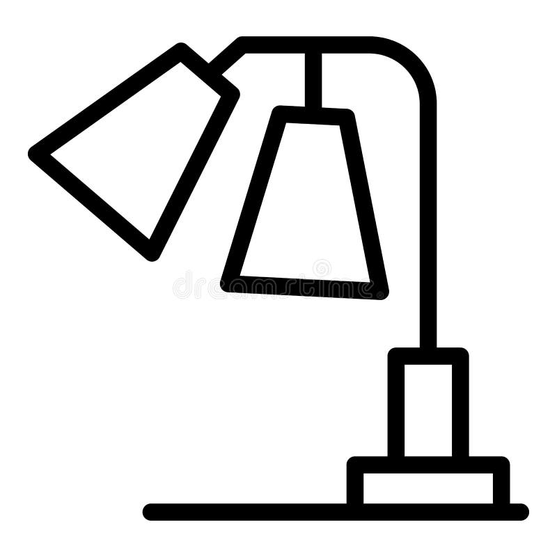 Spotlight Lamp Icon Outline Vector. Light Stand Stock Vector