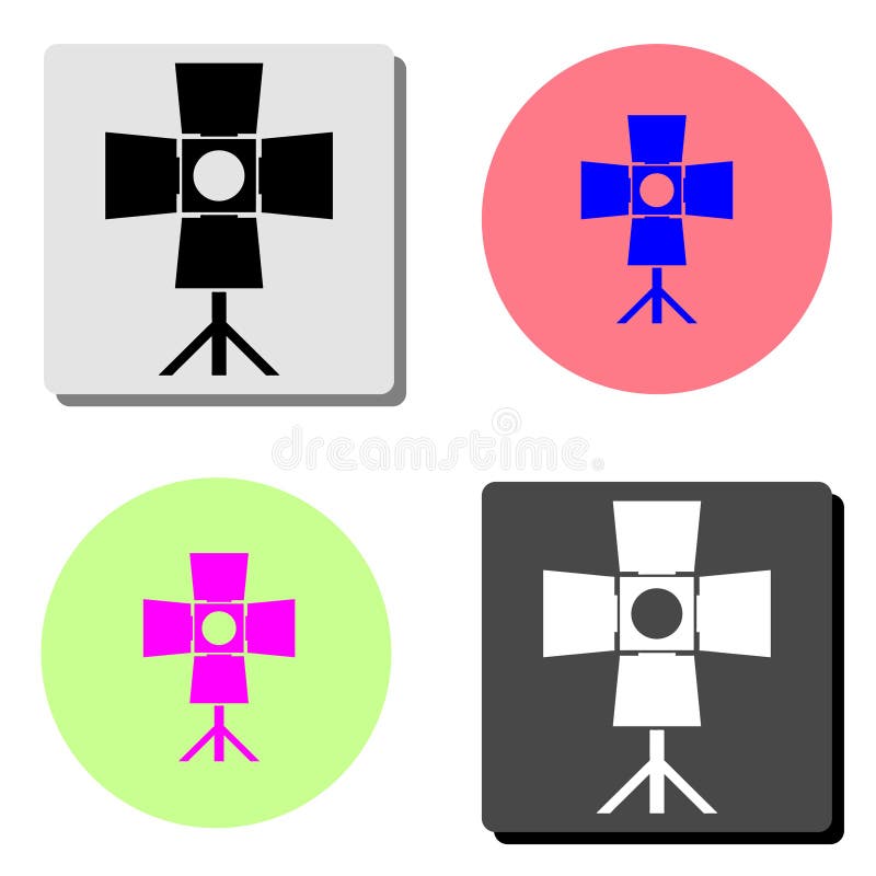 Spotlight. flat vector icon vector illustration Spotlight. flat vector icon vector illustration