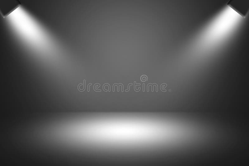 Spotlight on a White Background. Isolate. 3D Rendering of Excellent ...