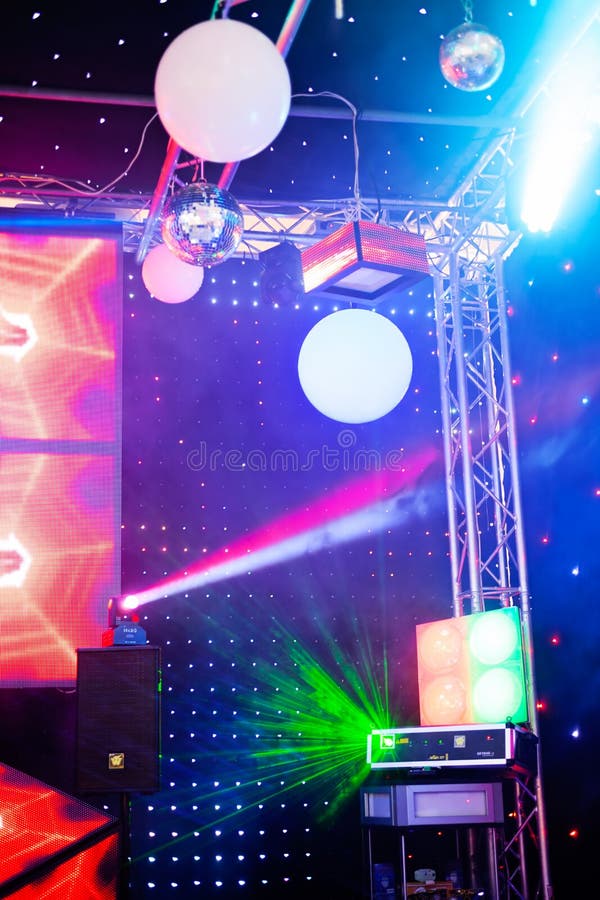 Spotlights in a concert stock image. Image of live, spotlight 72783581