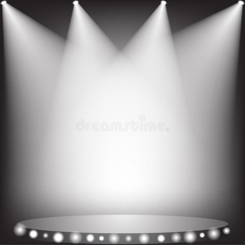 Spot Lit Wall stock illustration. Illustration of spotlight - 3753245