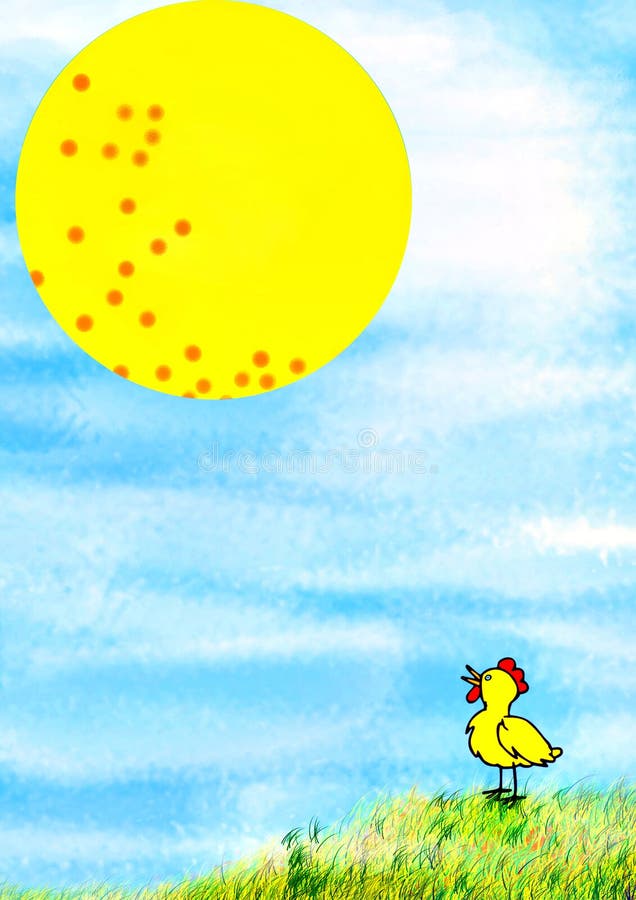 Spots on the Sun and chicken.