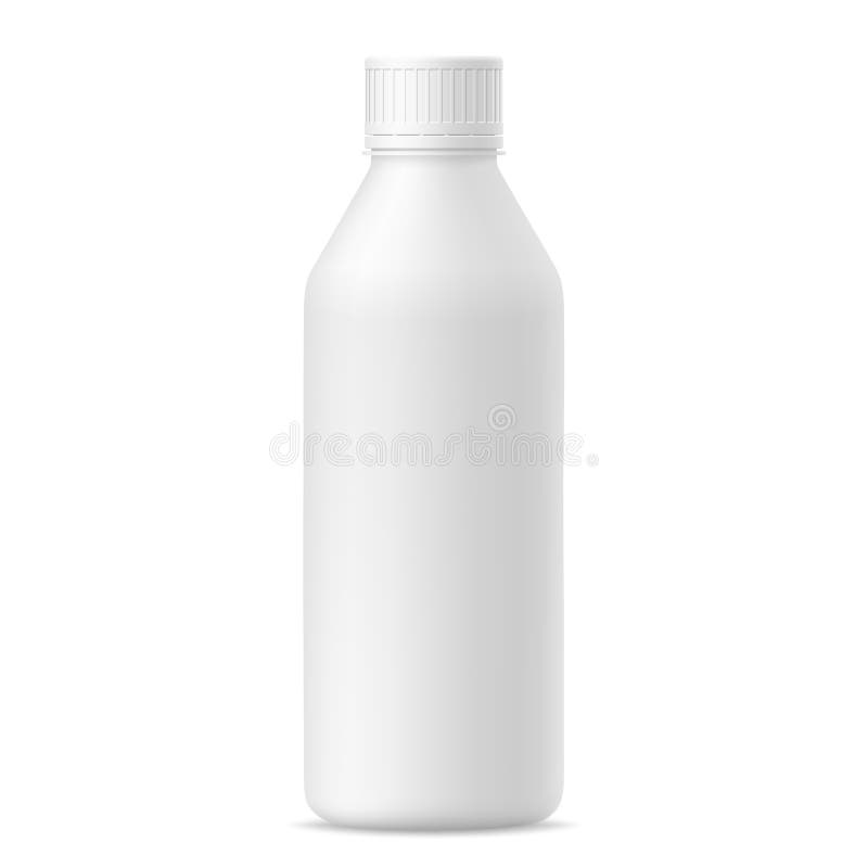 Spott 3d oben der Plastikflasche vektor abbildung