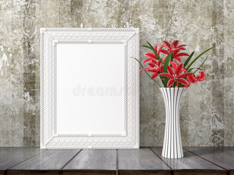 Spott herauf leeren Rahmen Wiedergabe 3d stockbild Spott herauf leeren Rahmen Wiedergabe 3d stockbild