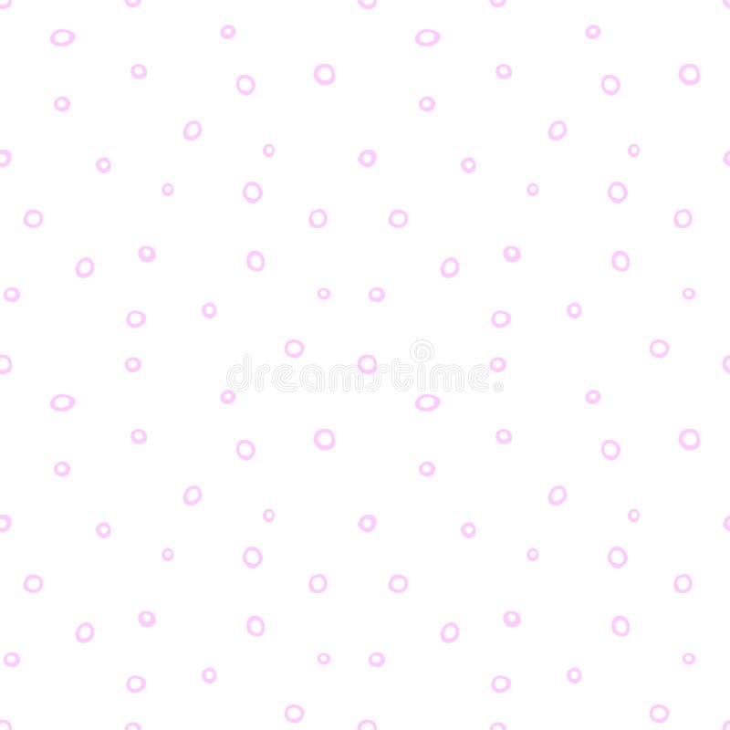 Spotted abstract vector background. Cute pastel seamless pattern with spots, asymmetric random polka dots, circles, bubbles. royalty free illustration