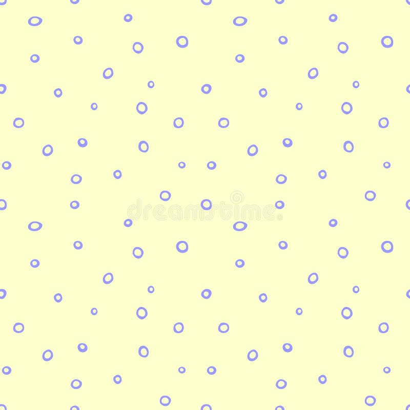 Spotted abstract vector background. Cute pastel seamless pattern with spots, asymmetric random polka dots, circles, bubbles. stock illustration