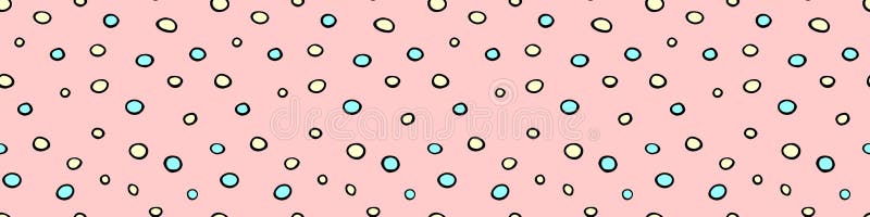 Spotted abstract vector background. Seamless pattern with spots, asymmetric random polka dots, circles, eggs. Design for fabric royalty free illustration