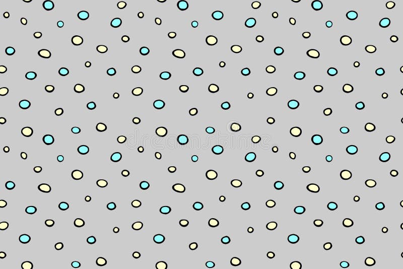 Spotted abstract vector background. Seamless pattern with spots, asymmetric random polka dots, circles, eggs. Design for fabric stock illustration