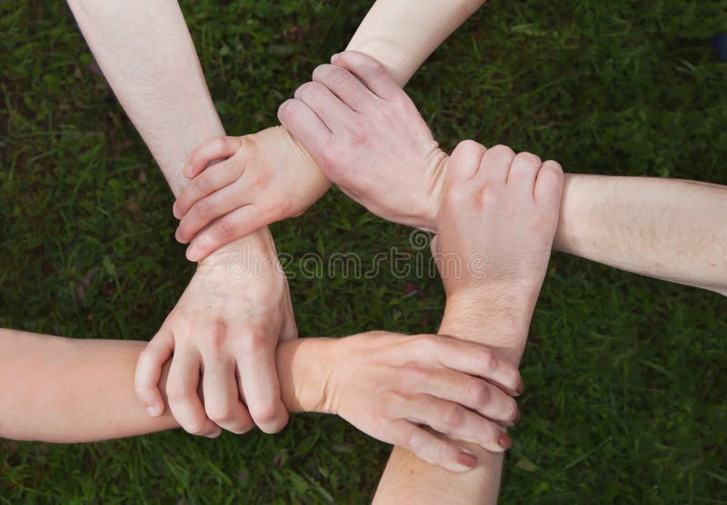 Community or society concept, hands of group of people together. Community or society concept, hands of group of people together