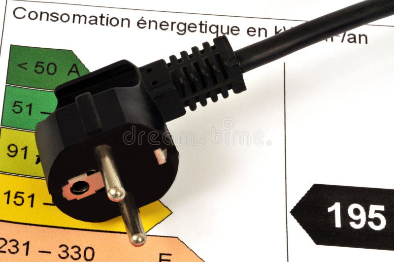 Spo?ycie energii wykres fotografia stock Spo?ycie energii wykres fotografia stock