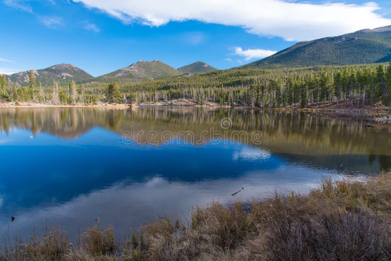 Sprague Lake stock photo. Image of beautiful, america 94407890