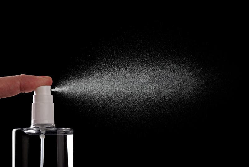 Spray bottle stock photos