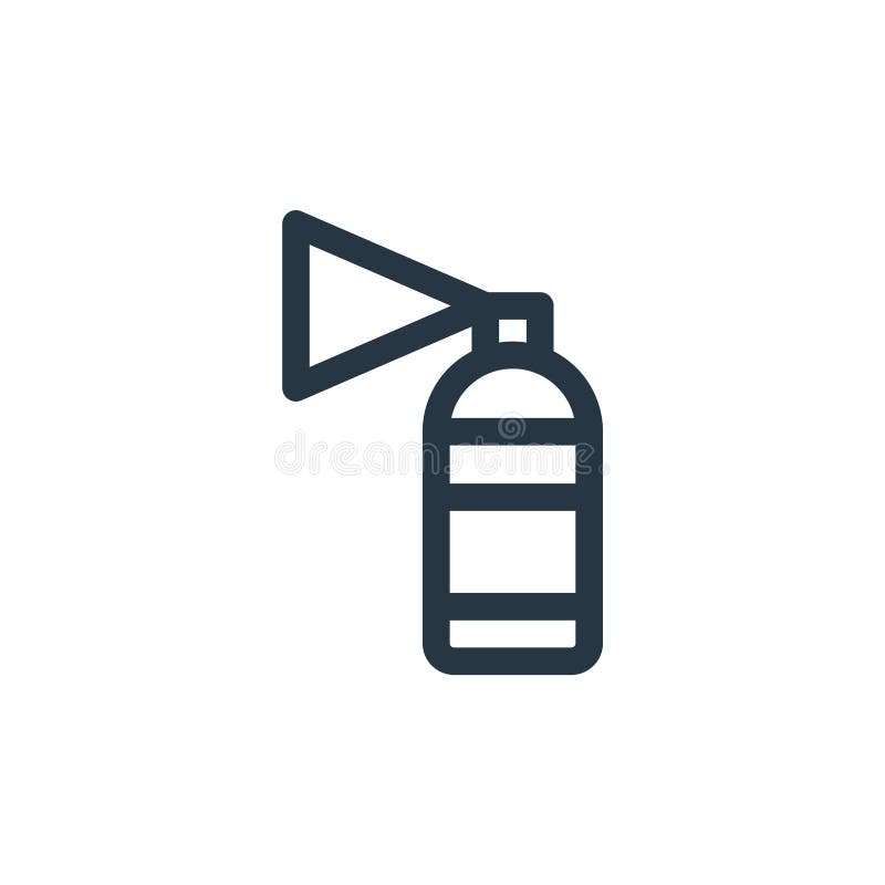 Spray Can Icon Vector from Graphic Design Concept. Thin Line