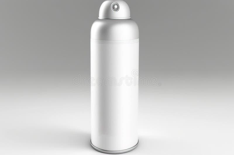 Spray Can Mockup with Paint. Header for Text on a White Background. AI