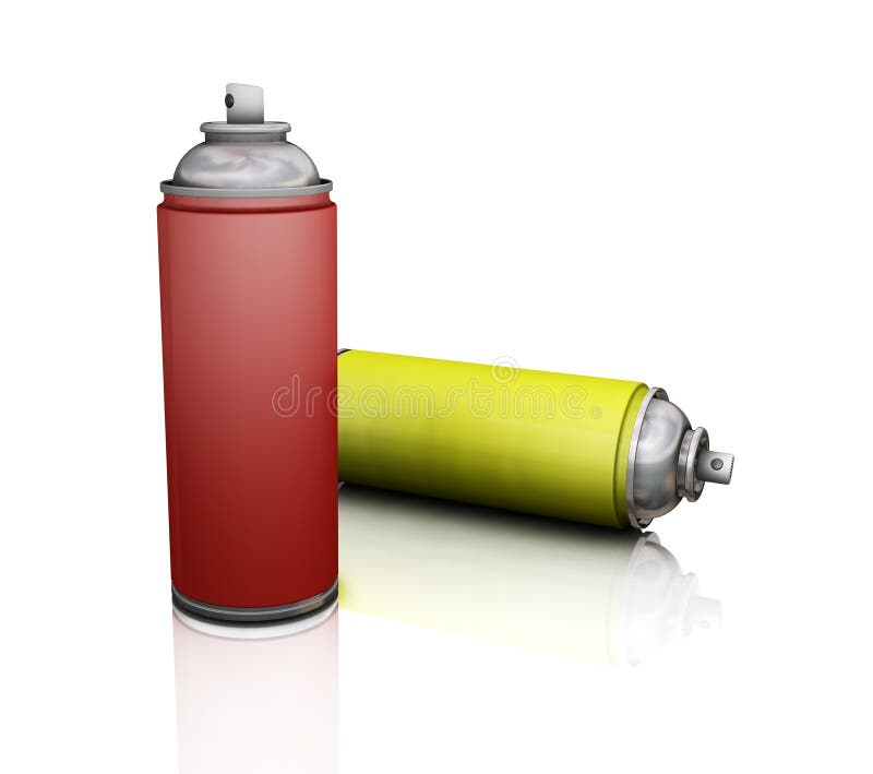 Aerosol Spray cans stock illustration. Illustration of drop 2843991
