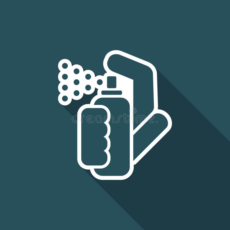 Spray icon stock vector. Illustration of artist, perfume - 118517443