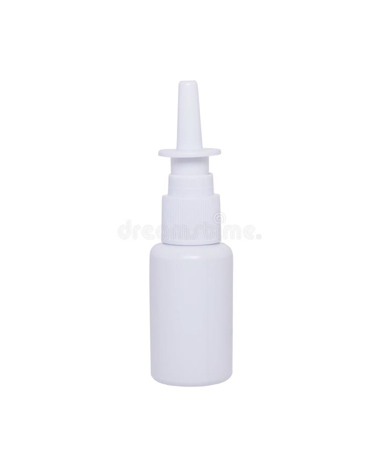 Nasal spray isolated on white background. Nasal spray isolated on white background