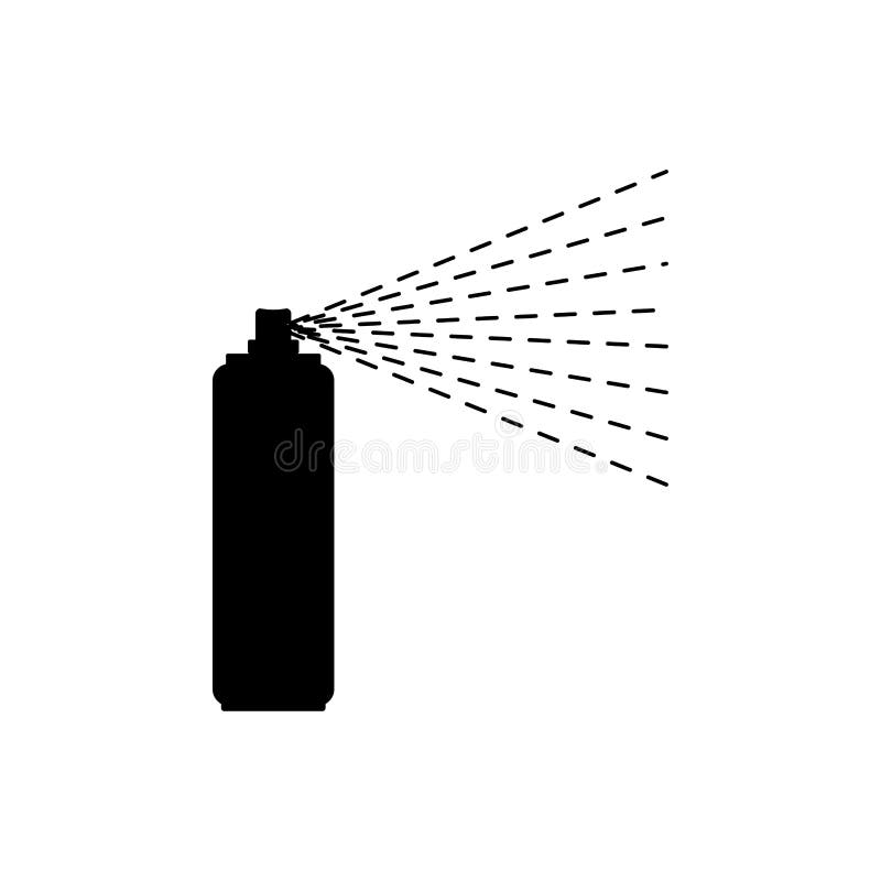 Spray Paint In A Metal Can Container Vector Illustration Stock Vector