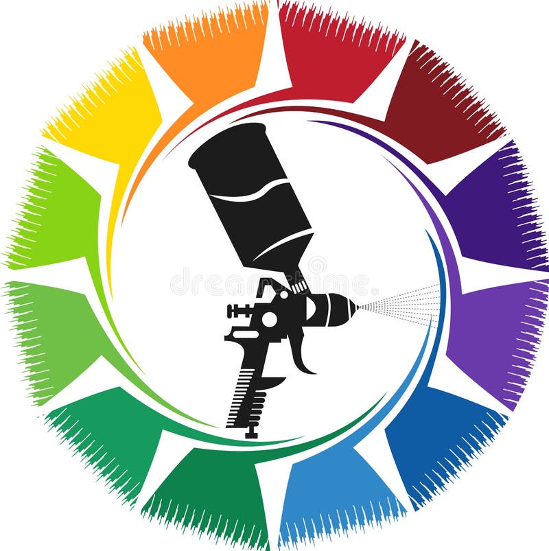 Spray paint logo stock vector. Illustration of brush 94688161