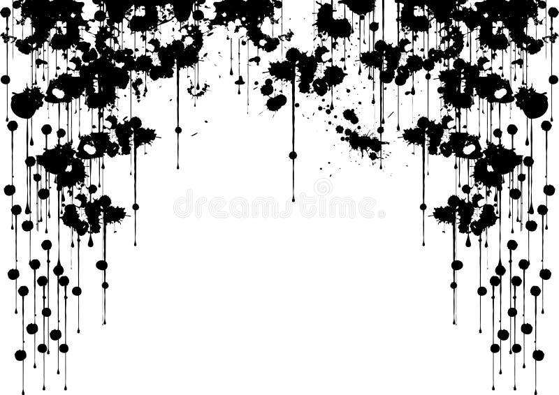 Spray Painted Gradient Detail Black Over White Stock Illustrations 8